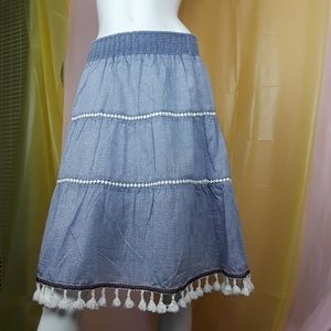 Studio West skirt boho style Small